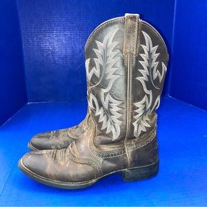 Ariat Heritage Stockman Round Toe Western Cowboy Boots Womens 7B